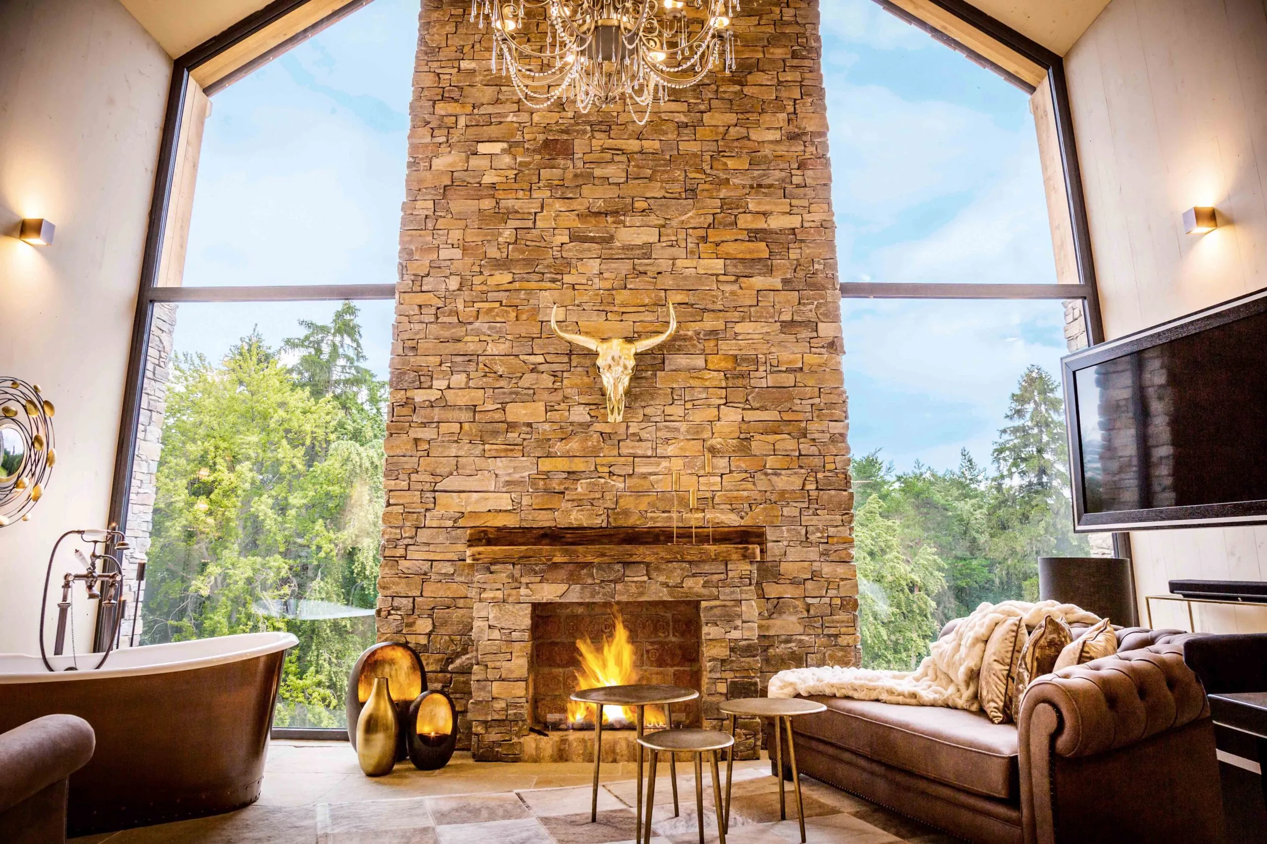 Helikopterflug zu Golden Hill Country Chalets & Suites